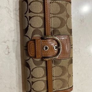 Coach canvas wallet